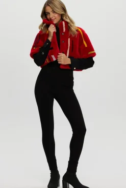 Reversible Shearling Lamb Bolero With Cropped Sleeves