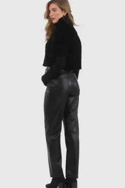 Reversible Textured Shearling Lamb Bolero With Cropped Sleeves