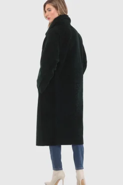 Reversible Textured Shearling Lamb Short Coat