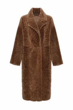 Reversible Textured Shearling Lamb Short Coat