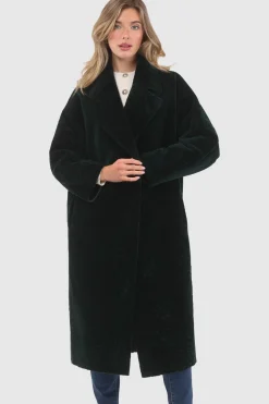 Reversible Textured Shearling Lamb Short Coat