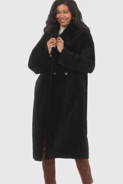 Reversible Textured Shearling Lamb Short Coat