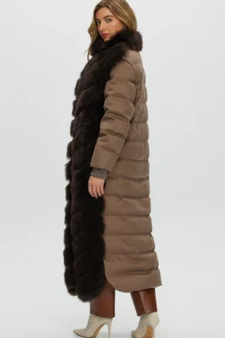 Select Cashmere Goat Diagonal Coat With Loro Piana Cashmere Sleeves And Back