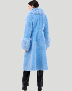 Select Cashmere Goat Short Coat With Select Mongolian Goat Shawl Collar And Cuffs