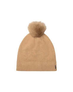 Select Cashmere Hat With Toscana Shearling Lamb Pompom