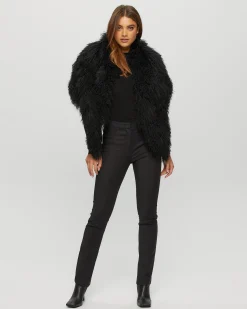 Select Lamb Stole With Grosgrain Ribbon