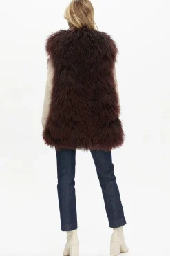 Select Mongolian Goat Zip Vest