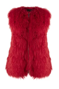 Select Mongolian Goat Zip Vest