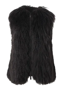 Select Mongolian Goat Zip Vest