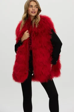 Select Mongolian Goat Zip Vest