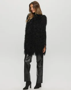 Select Mongolian Lamb Vertical Layer Vest