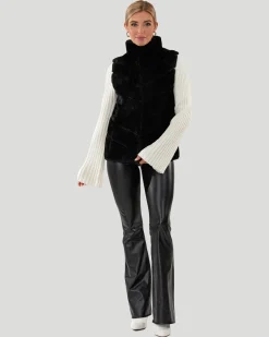 Select Shearling Lamb Chevron Vest