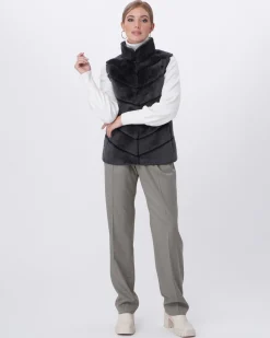 Select Shearling Lamb Chevron Vest