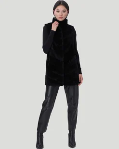 Select Shearling Lamb Chevron Vest