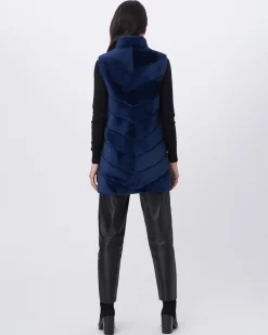 Select Shearling Lamb Chevron Vest