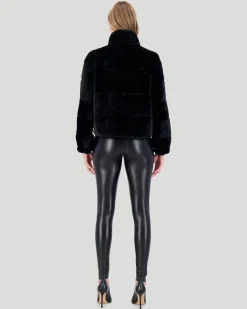 Select Shearling Lamb Horizontal Zip Jacket