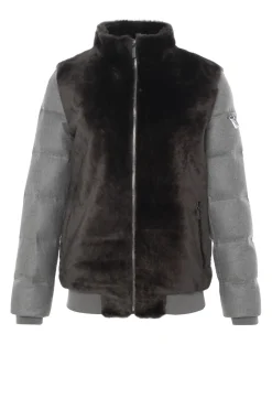 Select Shearling Lamb Jacket With Loro Piana Cashmere & Wool Down Sleeves And Back