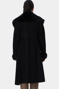 Select Shearling Lamb Short Coat With Toscana Collar And Cuff