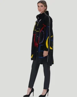 Select Shearling Lamb Stroller With LOVE Intarsia