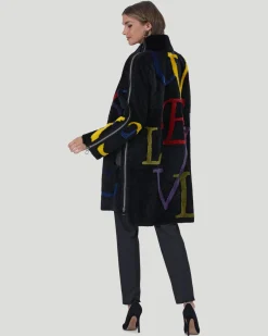 Select Shearling Lamb Stroller With LOVE Intarsia