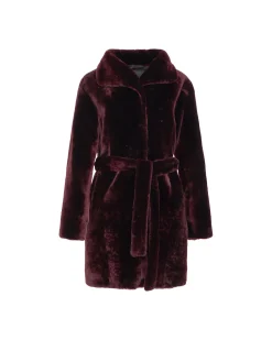 Select Shearling Lamb Stroller, Reversible To Taffeta With Belt