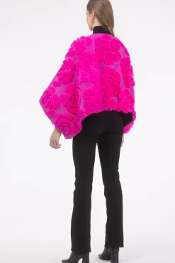 Select Shearling/Suede Lamb Floral Embroidered Jacket Reversible To Loro Piana Cashmere & Wool