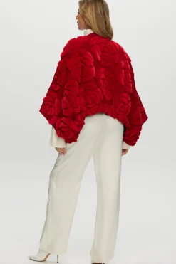 Select Shearling/Suede Lamb Floral Embroidered Jacket Reversible To Loro Piana Cashmere & Wool