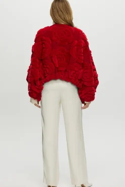 Select Shearling/Suede Lamb Floral Embroidered Jacket Reversible To Loro Piana Cashmere & Wool