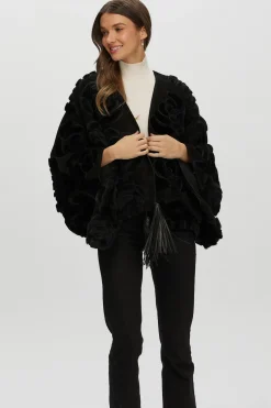 Select Shearling/Suede Lamb Floral Embroidered Jacket Reversible To Loro Piana Cashmere & Wool