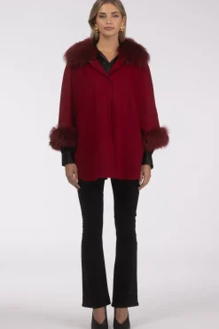 Select Wool Cape With Select Lamb Collar And Cuffs