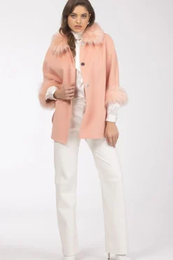 Select Wool Cape With Select Lamb Collar And Cuffs