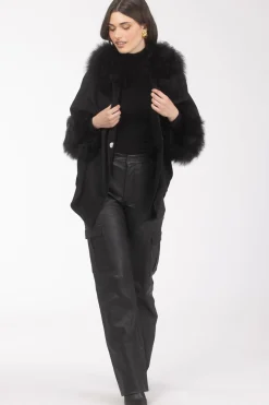 Select Wool Cape With Select Lamb Collar And Cuffs