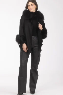 Select Wool Cape With Select Lamb Collar And Cuffs