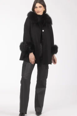 Select Wool Cape With Select Lamb Collar And Cuffs