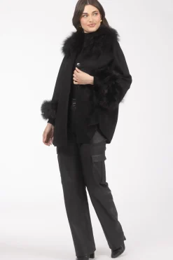 Select Wool Cape With Select Lamb Collar And Cuffs