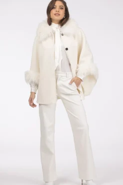 Select Wool Cape With Select Lamb Collar And Cuffs