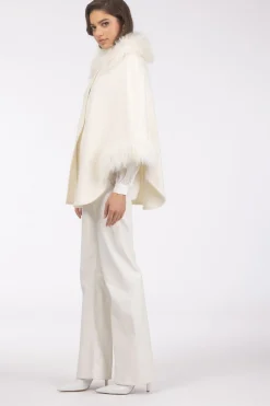 Select Wool Cape With Select Lamb Collar And Cuffs