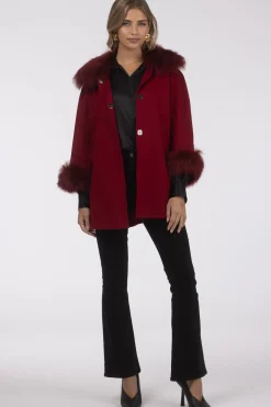 Select Wool Cape With Select Lamb Collar And Cuffs