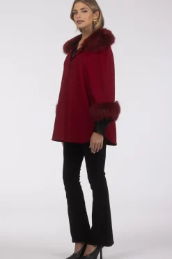 Select Wool Cape With Select Lamb Collar And Cuffs