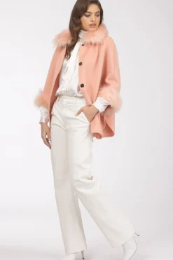 Select Wool Cape With Select Lamb Collar And Cuffs