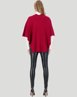 Select Wool Cape With Toscana Shearling Lamb Pompom