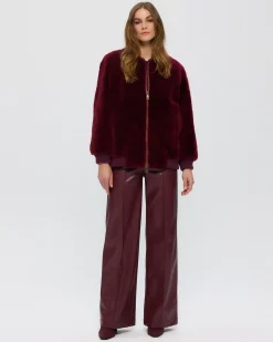 SHEARED CASHMERE GOAT BOMBER JACKET