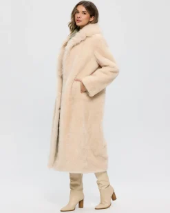 Sheared Select Cashmere Goat Coat With Select Cashmere Goat Collar