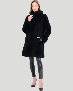 Sheared Select Cashmere Goat Jacket With Select Cashmere Goat Collar & Cuffs