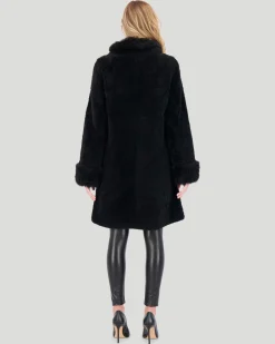 Sheared Select Cashmere Goat Jacket With Select Cashmere Goat Collar & Cuffs
