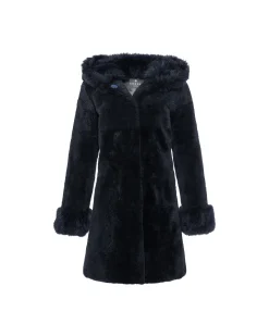Sheared Select Cashmere Goat Parka With Select Cashmere Goat Hood Trim And Cuffs