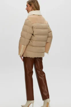 Shearling And Loro Piana Cashmere Quilted Jacket