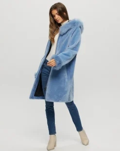 Shearling Lamb Parka With Select Cashmere Goat Trim And Cuffs