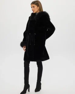 Shearling Lamb Parka With Select Cashmere Goat Trim And Cuffs