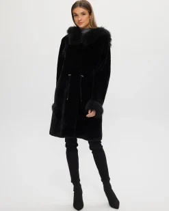 Shearling Lamb Parka With Select Cashmere Goat Trim And Cuffs